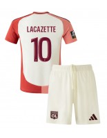 Olympique Lyonnais Alexandre Lacazette #10 Tredjedraktsett Barn 2024-25 Korte ermer (+ bukser)